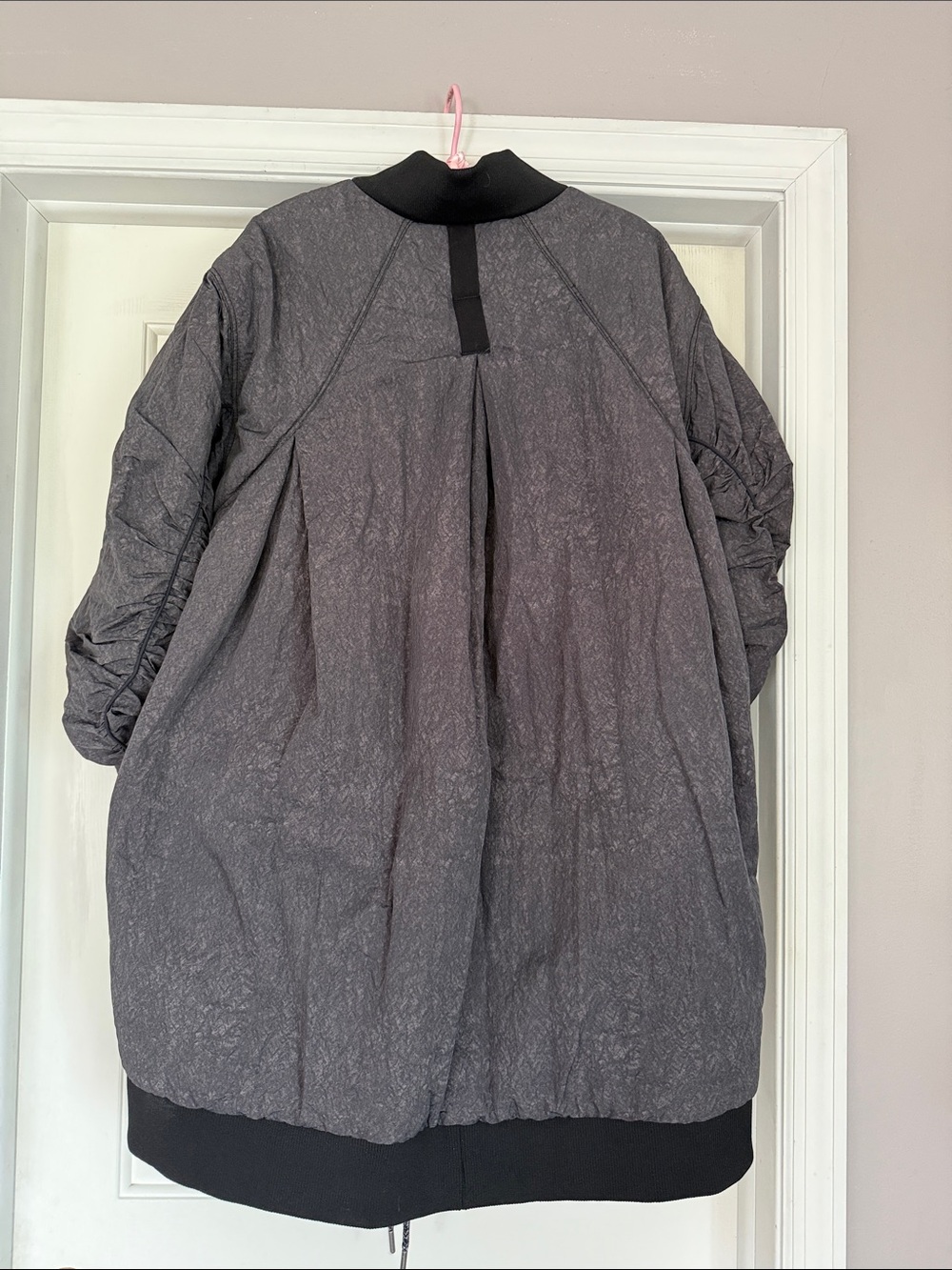 Free People Oversized Winter Jacket in Charcoal Gray - Picture 4 of 4